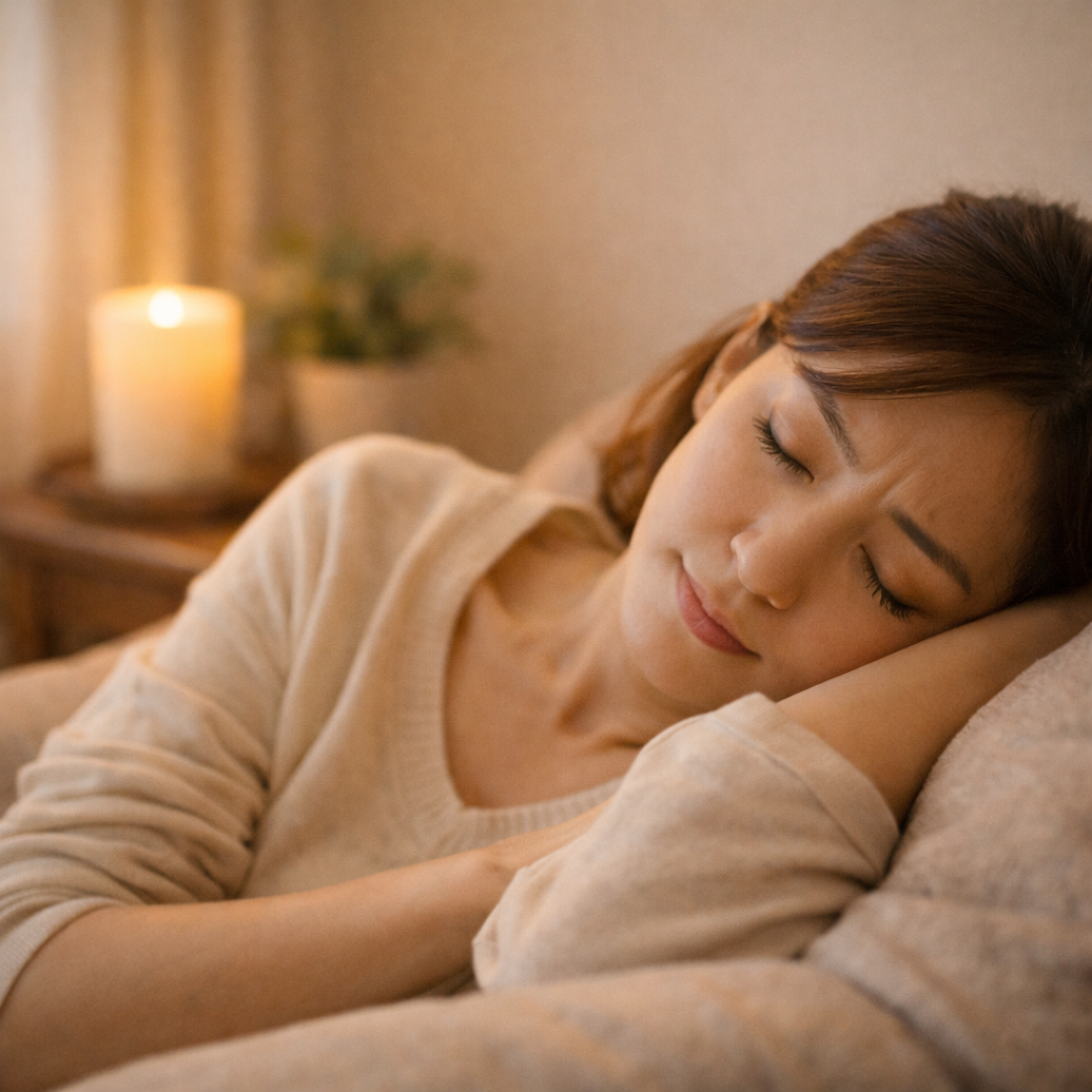 温めて呼吸がラクになり、体がゆるむイメージ
